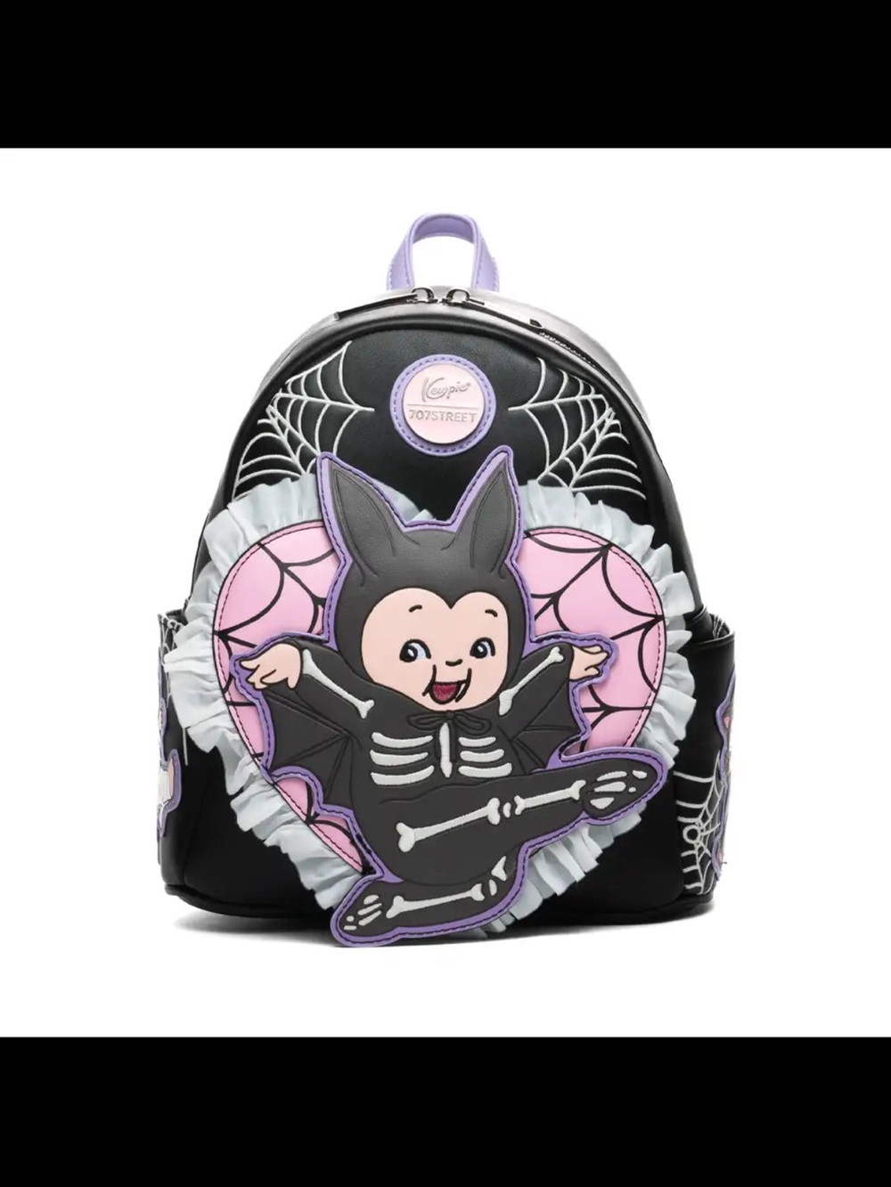 NWT 707 Street Exclusive Kewpie Black & Purple Bat Costume Mini Backpack